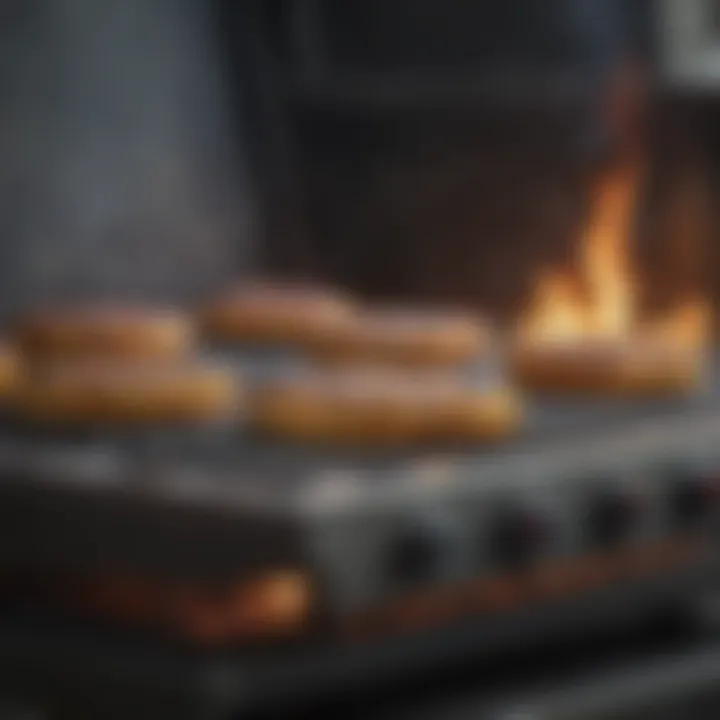 Diverse types of LPG grills arranged for comparison