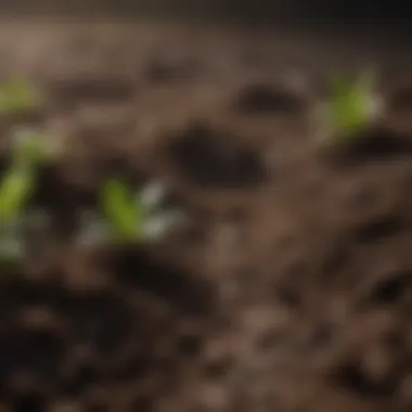 Freshly dug soil showcasing rich nutrients for planting