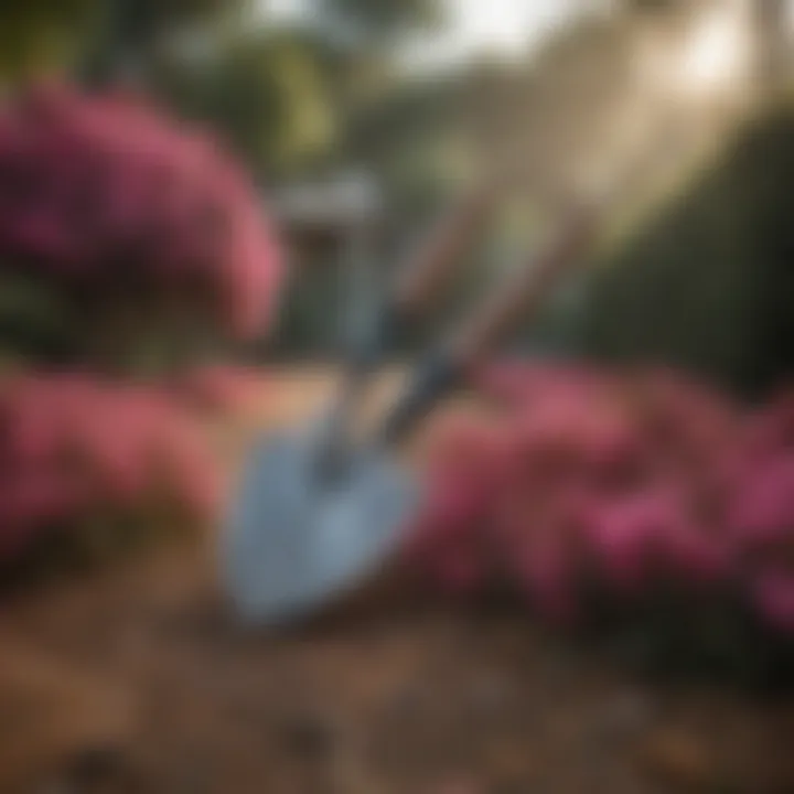 Essential tools for effectively removing crepe myrtle from the landscape.