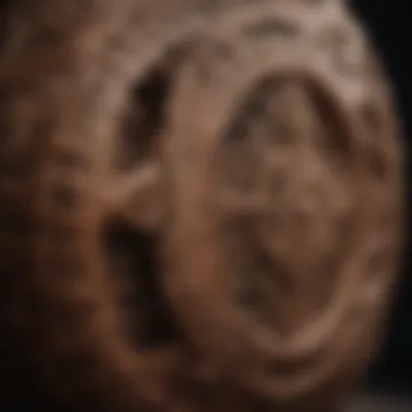 Close-up of intricately woven wicker material showing detailed craftsmanship