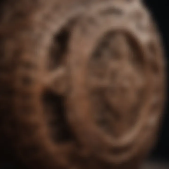Close-up of intricately woven wicker material showing detailed craftsmanship
