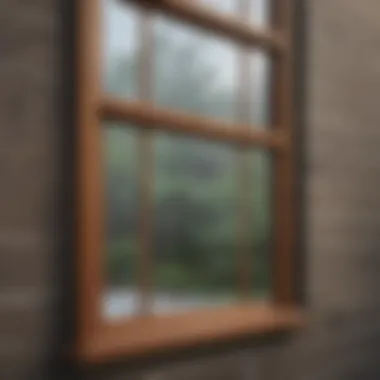 Illustration showing the structure of double pane windows