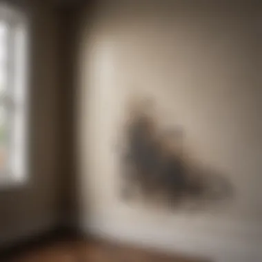 Visible Mold Presence in Home Mold growth in a damp corner of a home