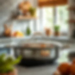 Elegant All Clad roast pan showcasing its sleek design