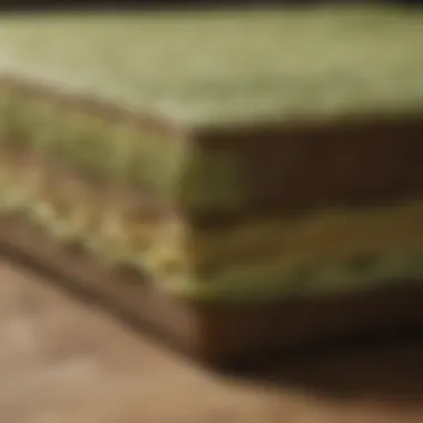 Detailed view of Avocado mattress layers showcasing eco-friendly materials