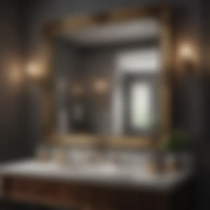 Vintage mirrors enhancing the luxury of the space