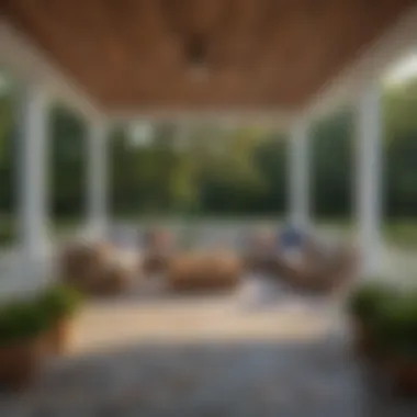 Functional Layout of a Well-Designed Back Porch Functional back porch layout emphasizing flow and space utilization.