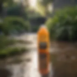 Eco-friendly outdoor cleaner in use