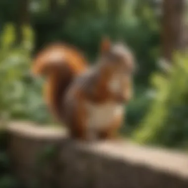 Innovative Physical Barriers to Squirrel Deterrence Creative physical barrier in a garden