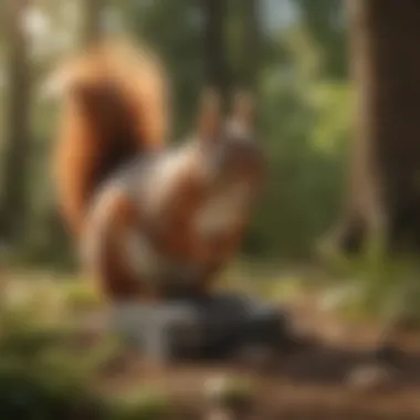 Electronic squirrel deterrent device