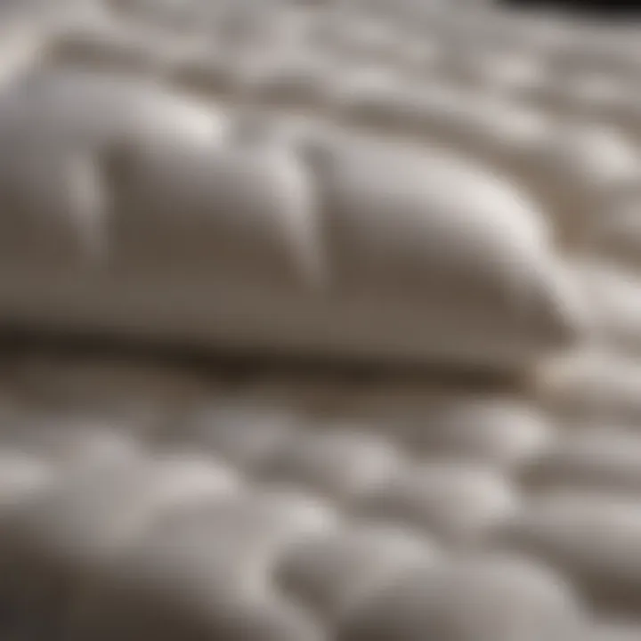 Luxurious super soft mattress topper showcasing plush texture