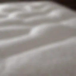 Close-up view of Brooklyn Bedding Cooling Mattress Protector showcasing its fabric texture