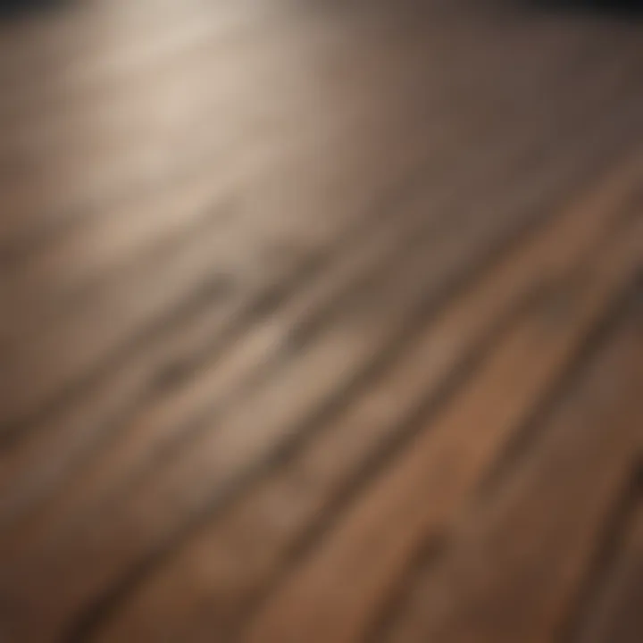 Close-up of the wood grain on a patio table before painting.