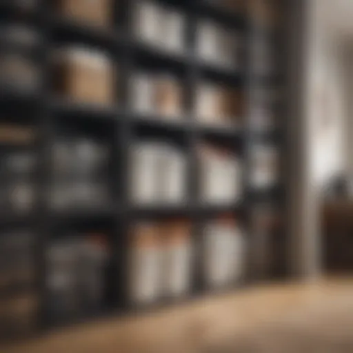 Efficiently organized closet space with labeled bins