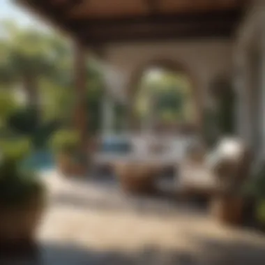 Inviting Coastal Outdoor Space Outdoor patio showcasing coastal design principles