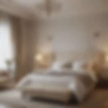 Timeless Elegance with Neutral Hues Elegant bedroom featuring classic neutral tones and textures