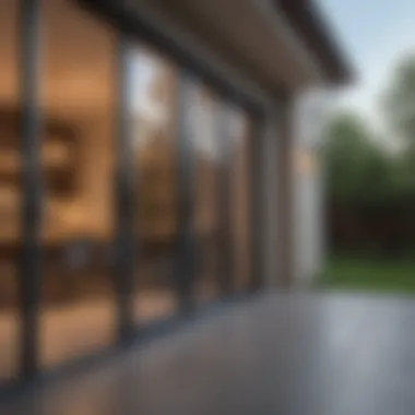 Energy-efficient sliding patio door with a focus on thermal performance.