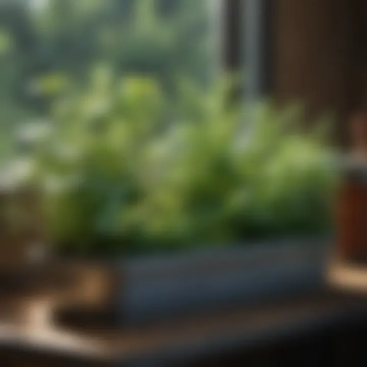 Innovative container designs for herb gardening