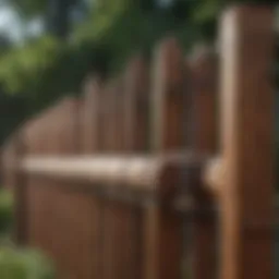 A stunning view of various fencing materials on display