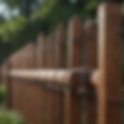 A stunning view of various fencing materials on display
