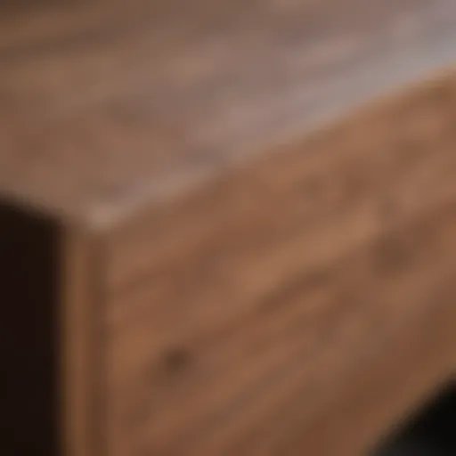 Close-up of Polywood furniture showcasing its texture and durability