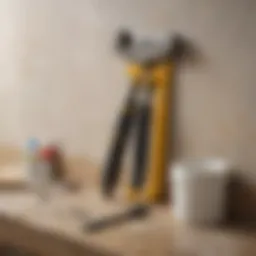 Tools necessary for plaster wall repair