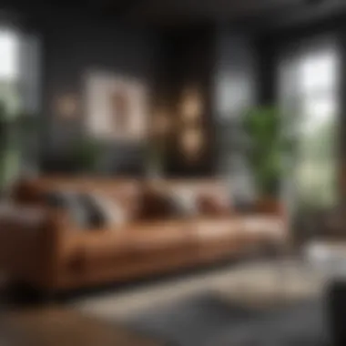 Stylish Big Couch Showcasing Contemporary Trends Stylish big couch showcasing contemporary design trends