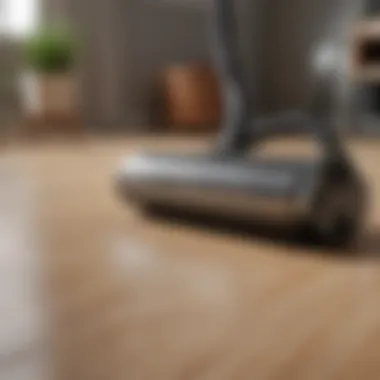 User-friendly controls on a modern vacuum cleaner.