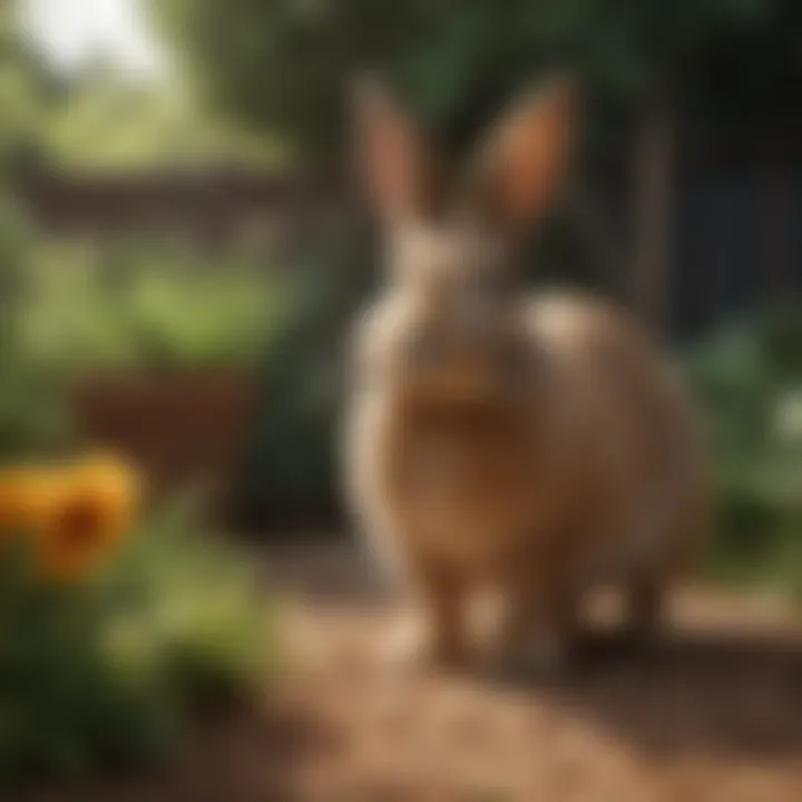 DIY rabbit repellent solutions in garden