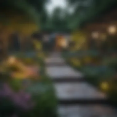 Aesthetically Designed Garden Layout An aesthetically designed garden layout showcasing various plant arrangements.