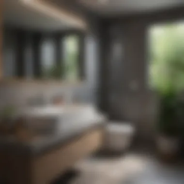 Modern Half Bathroom Design Elegant half bathroom design showcasing modern fixtures