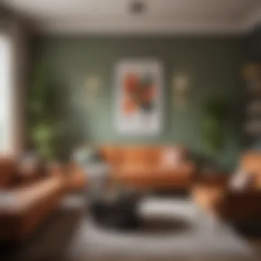 Harmonious Color Palette in Small Living Rooms A cozy small living room featuring a harmonious color palette