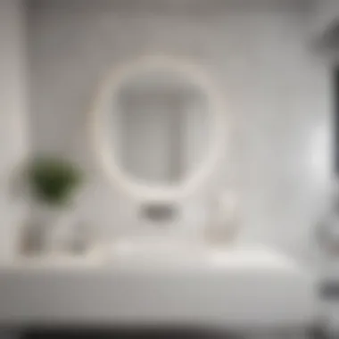 Materials That Elevate the Classic Aesthetic High-quality materials showcased in a white bathroom