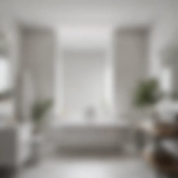 Thoughtful layout of a well-designed white bathroom
