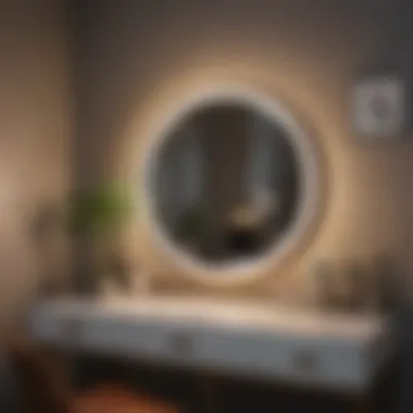 Enhancing Ambiance with Thoughtful Vanity Arrangement Thoughtfully arranged vanity space enhancing bedroom ambiance