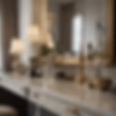 Luxurious Materials and Accessories for Vanity Close-up of vanity materials and accessories in a chic bedroom