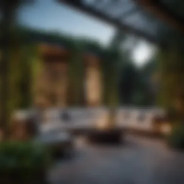 Stylish Outdoor Decor Stylish outdoor decor with plants and accessories