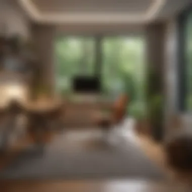 Functional Layout Blending Work and Relaxation Thoughtful layout showcasing functionality and comfort