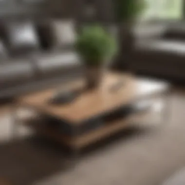 Visual guide on coffee table height compatibility Visual guide to coffee table height in relation to sofa