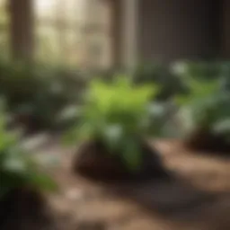 Peppermint plant in a natural setting