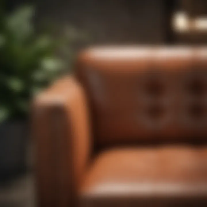 Eco-friendly materials used in faux leather settees