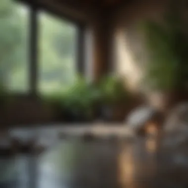 Incorporating Natural Elements into Home Design Natural elements like plants and stones adding warmth to a living space