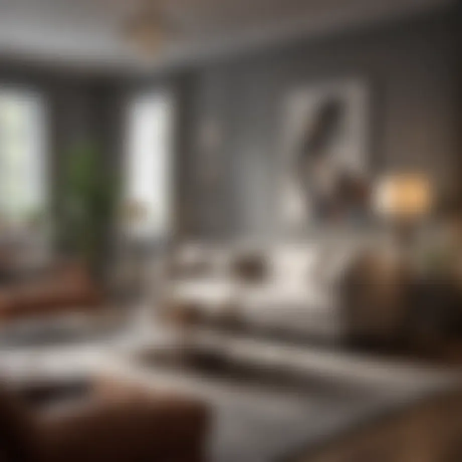 A beautifully decorated living room showcasing unique decor elements