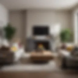 Stylish and organized living room showcasing effective home staging techniques