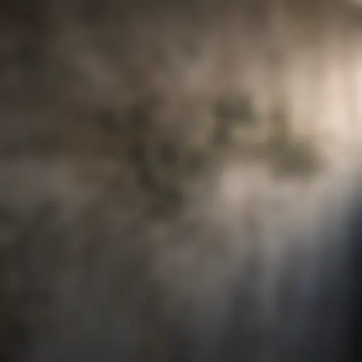 Mold growth on a wall