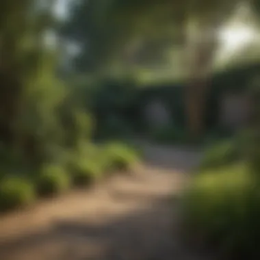 Restored garden area after bamboo removal