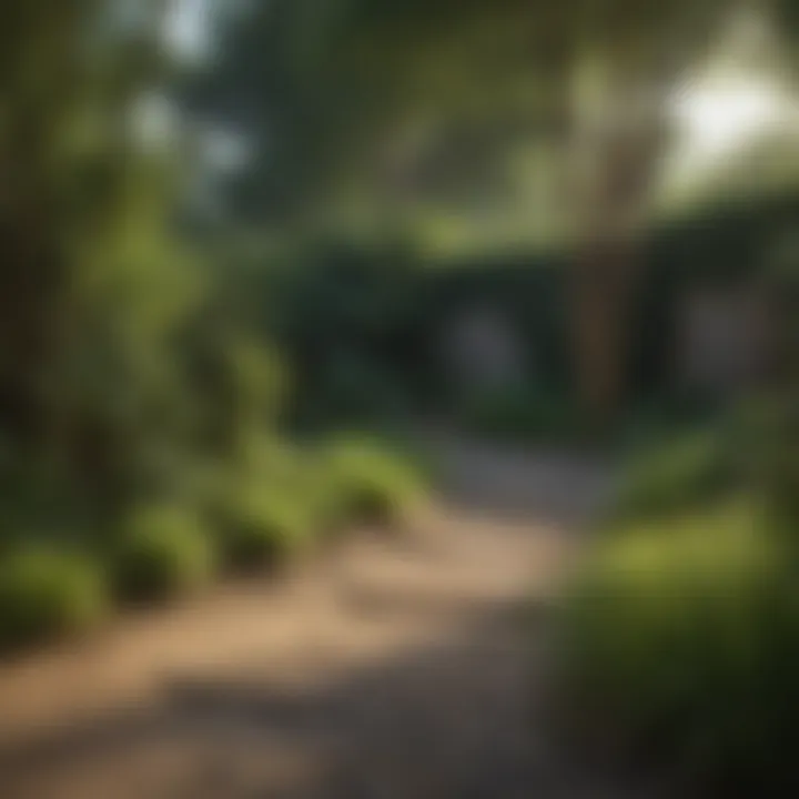 Restored garden area after bamboo removal