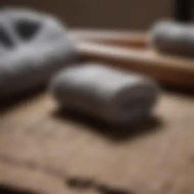 Lint removal tool next to a sweater