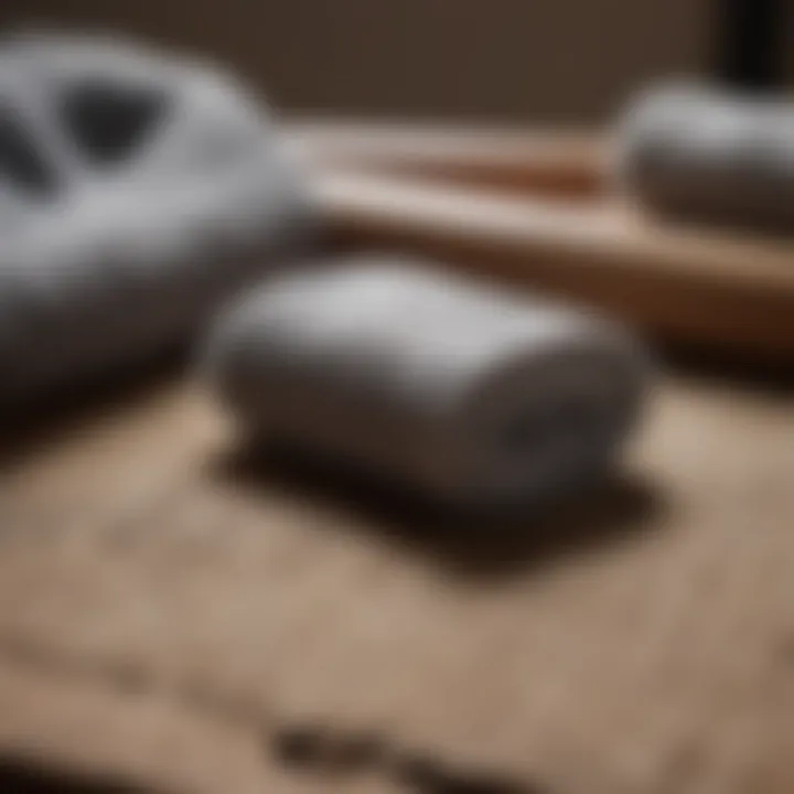 Lint removal tool next to a sweater