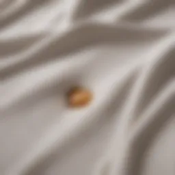 Close-up of coffee stain on white fabric